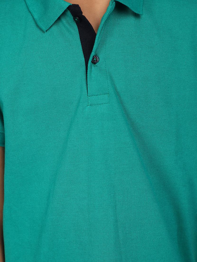 green cotton solid t-shirt - 20911816 - Standard Image - 5