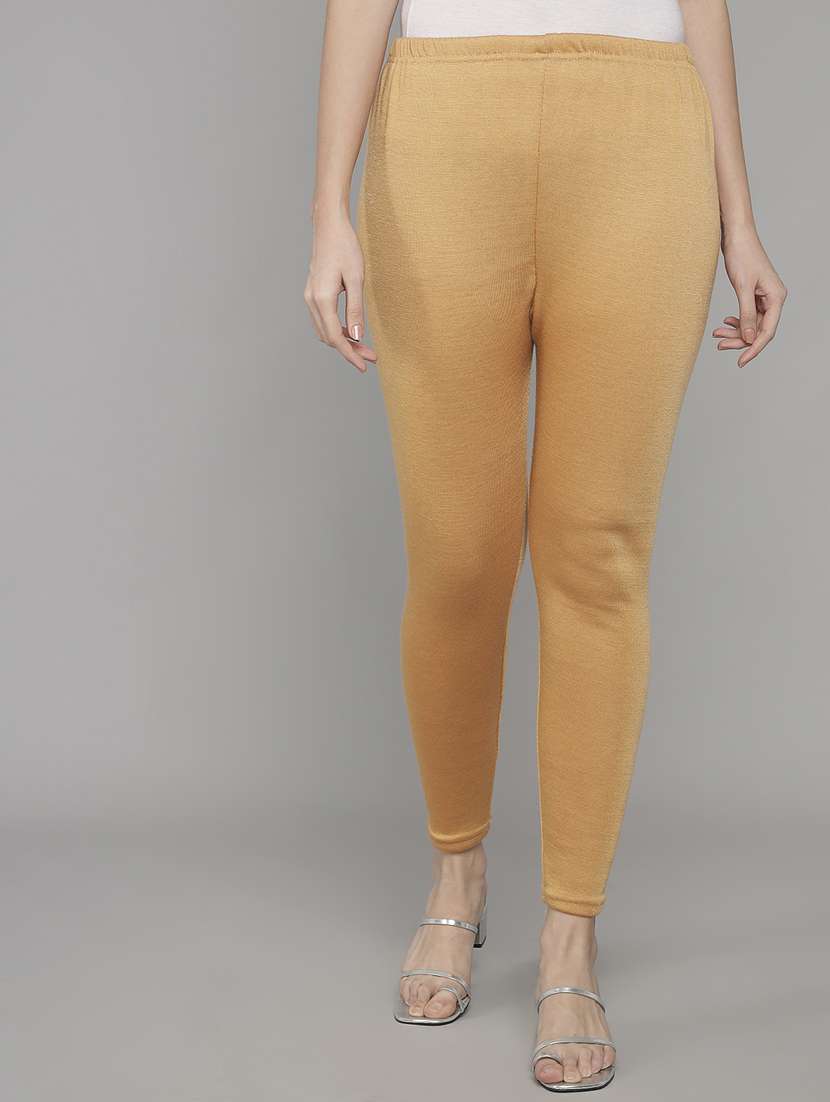 women high rise solid woolen legging - 20912163 -  Zoom Image - 0