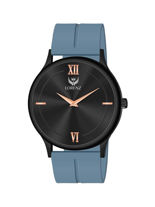 lorenz slim case analog watch with white magnetic lock strap | watch for men | mk-4073r - 20912216 - Standard Image - 0