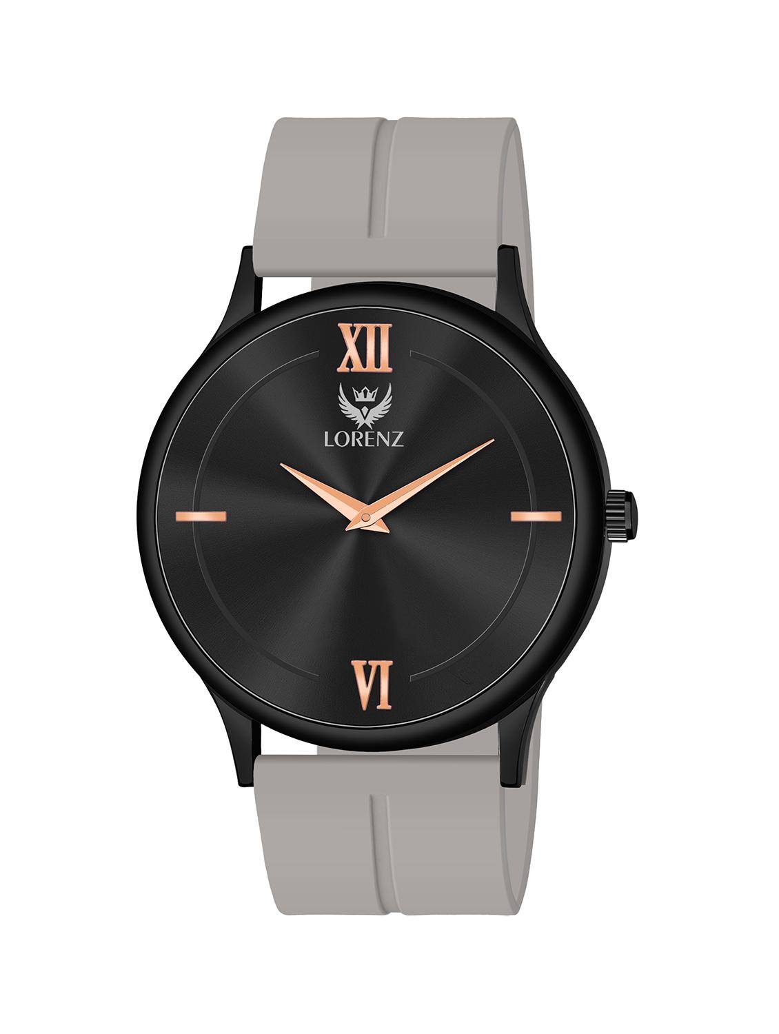 lorenz slim case analog watch with white magnetic lock strap | watch for men | mk-4073r - 20912218 - Zoom Image - 0
