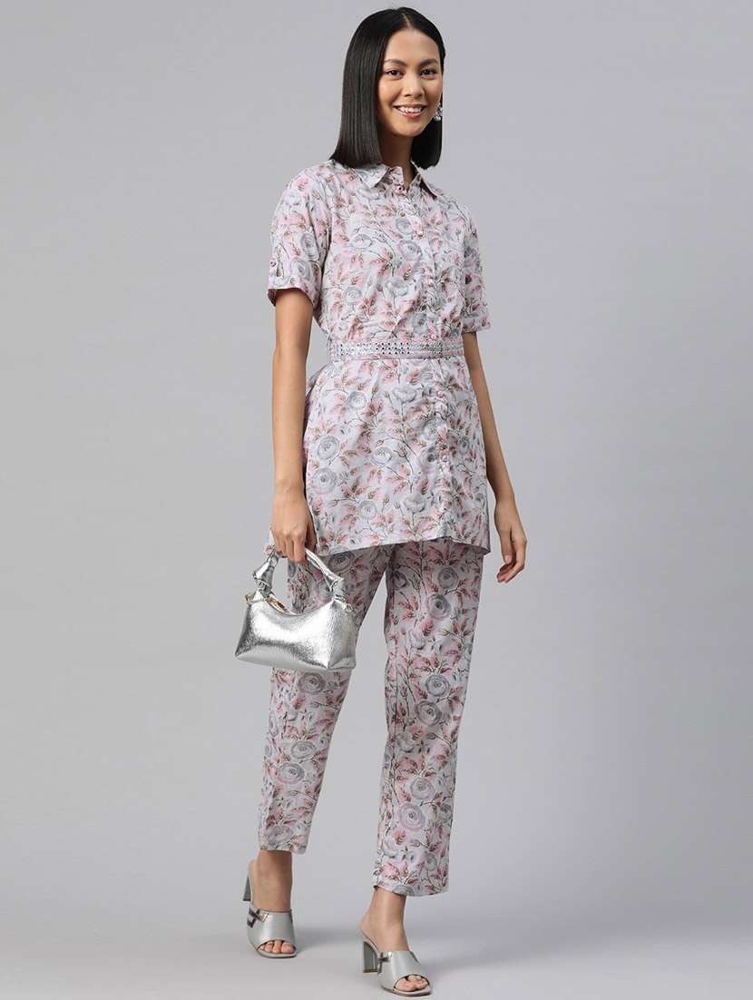 women floral printed top and pant co-ord set - 20912315 -  Zoom Image - 0
