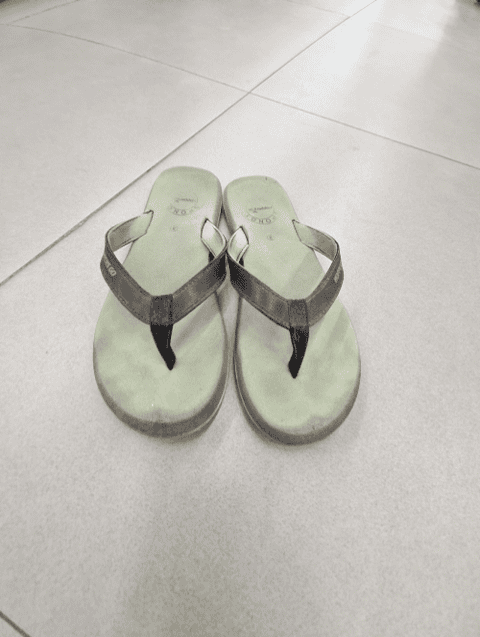 orange synthetic flip flops - 20912442 - Standard Image - 0