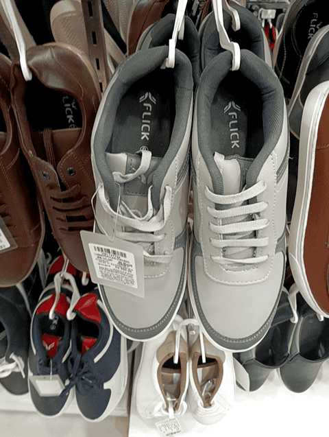 grey pu (polyurethane) shoes - 20912542 - Standard Image - 0