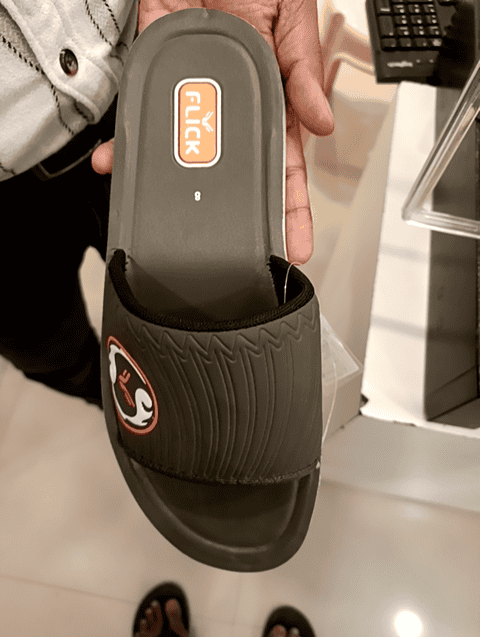 olive pu (polyurethane) flip flops - 20912603 - Standard Image - 0