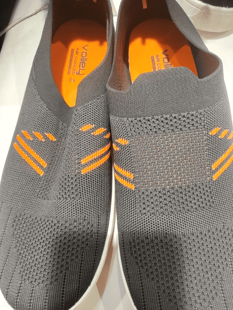 orange pu (polyurethane) sports shoes - 20912702 - Standard Image - 0