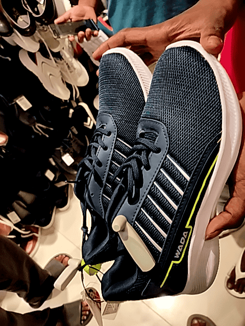 navy pu (polyurethane) sports shoes - 20912745 - Standard Image - 0