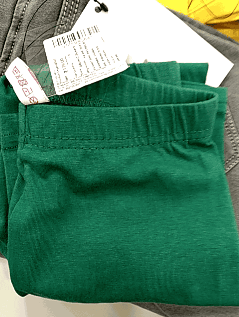 dark green cotton lycra legging - 20912952 -  Standard Image - 0