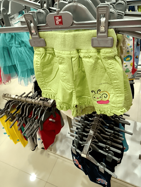 light green cotton shorts & three fourth - 20914176 - Standard Image - 0