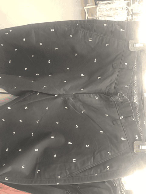 navy blue twill short - 20915644 -  Zoom Image - 0