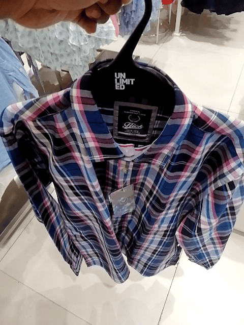 pink twill casual shirt - 20915997 - Zoom Image - 0
