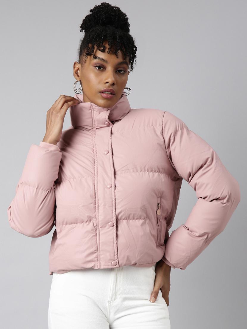 peach nylon quilted jacket - 20917073 -  Zoom Image - 0
