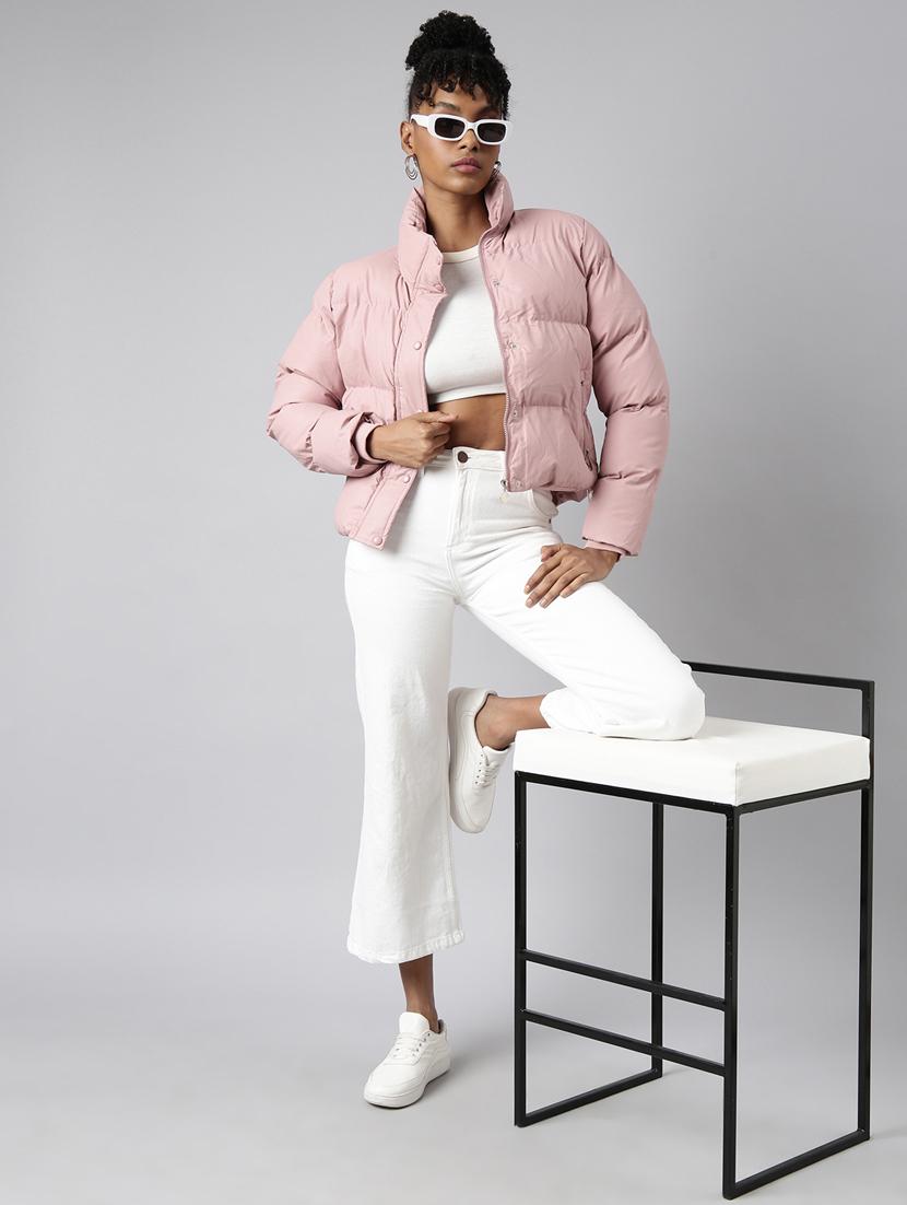 peach nylon quilted jacket - 20917073 - Standard Image - 5