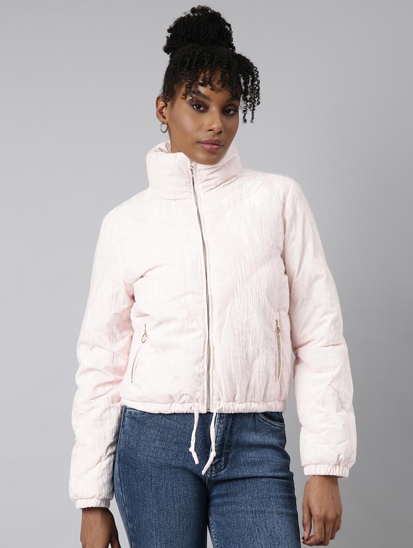 women solid long sleeve quilted jacket  - 20917134 -  Zoom Image - 0