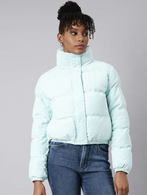 women solid long sleeve quilted jacket  - 20917135 -  Standard Image - 0