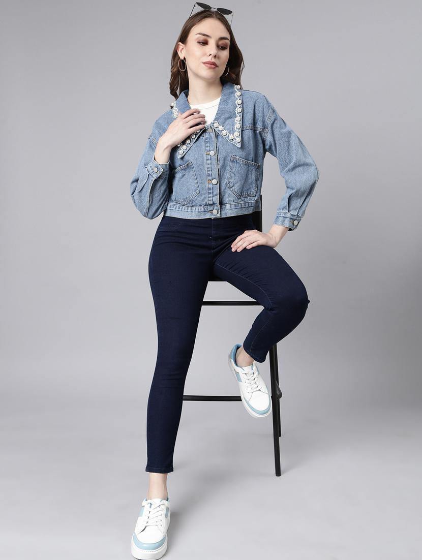 blue denim jacket - 20917191 - Standard Image - 5