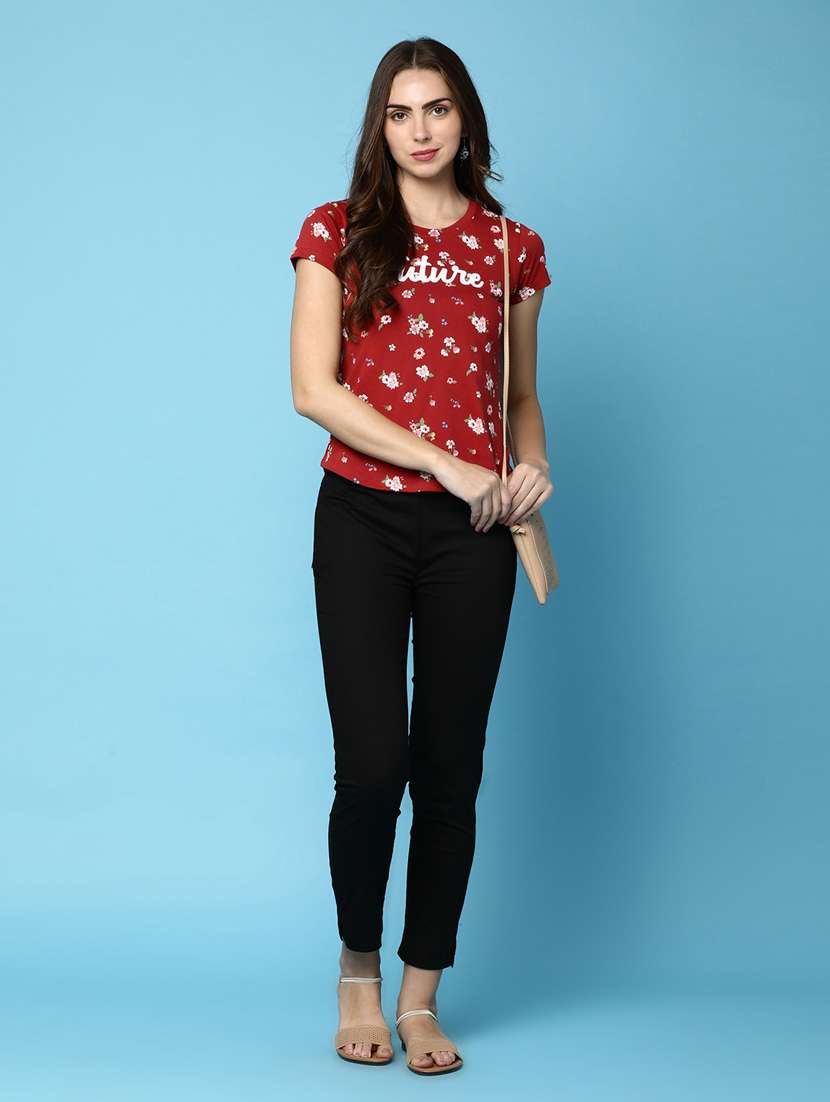 women mid rise solid tapered pant - 20917816 -  Standard Image - 3