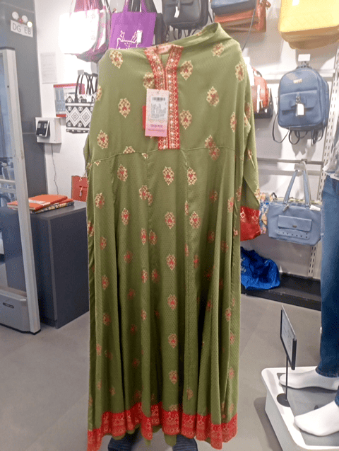green rayon dobby kurta - 20918284 -  Standard Image - 0