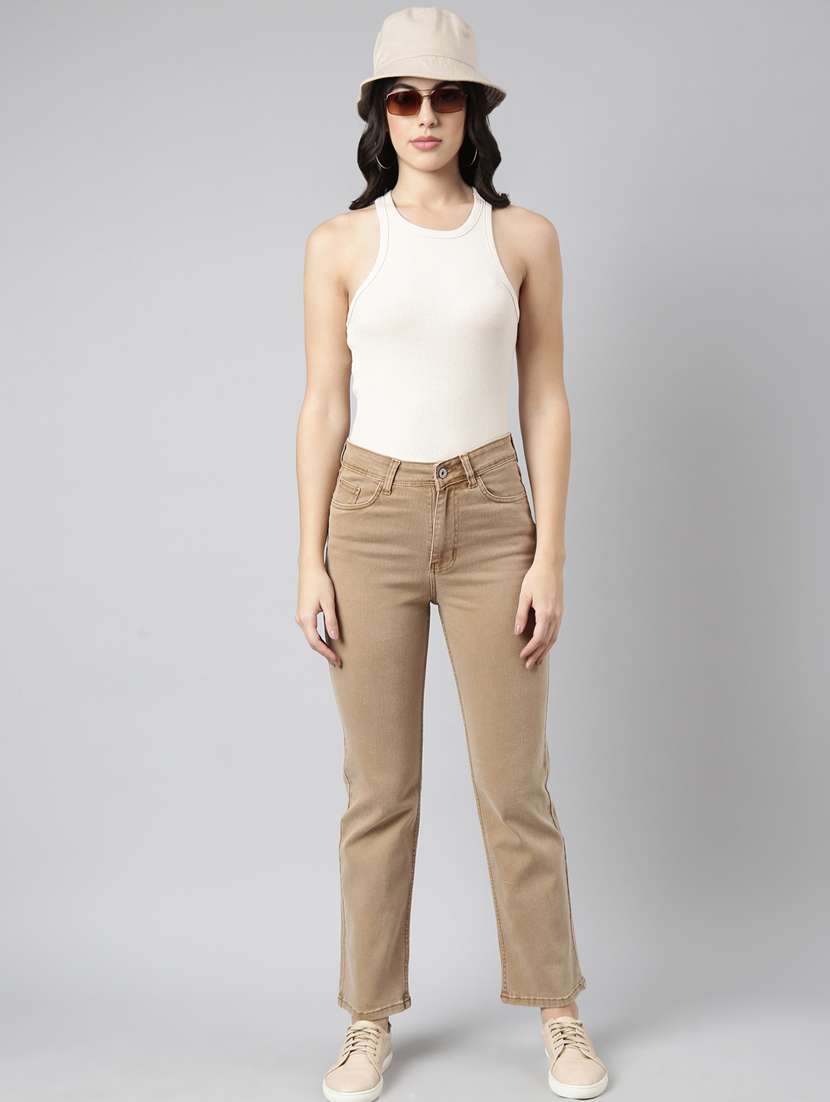 women plain mid rise jean - 20918421 -  Standard Image - 3
