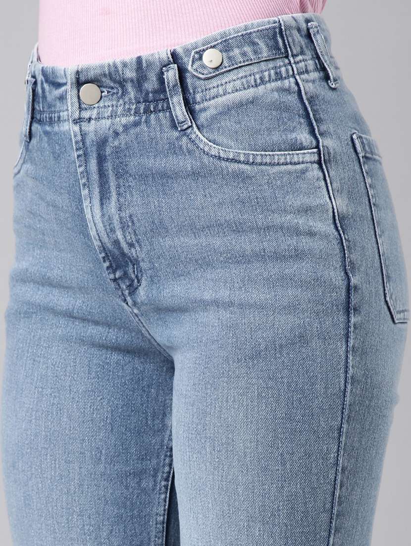 women plain mid rise bootcut jean  - 20918458 -  Standard Image - 5