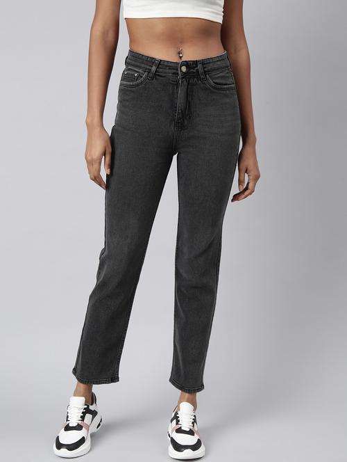 women plain mid rise jean - 20918466 - Standard Image - 0