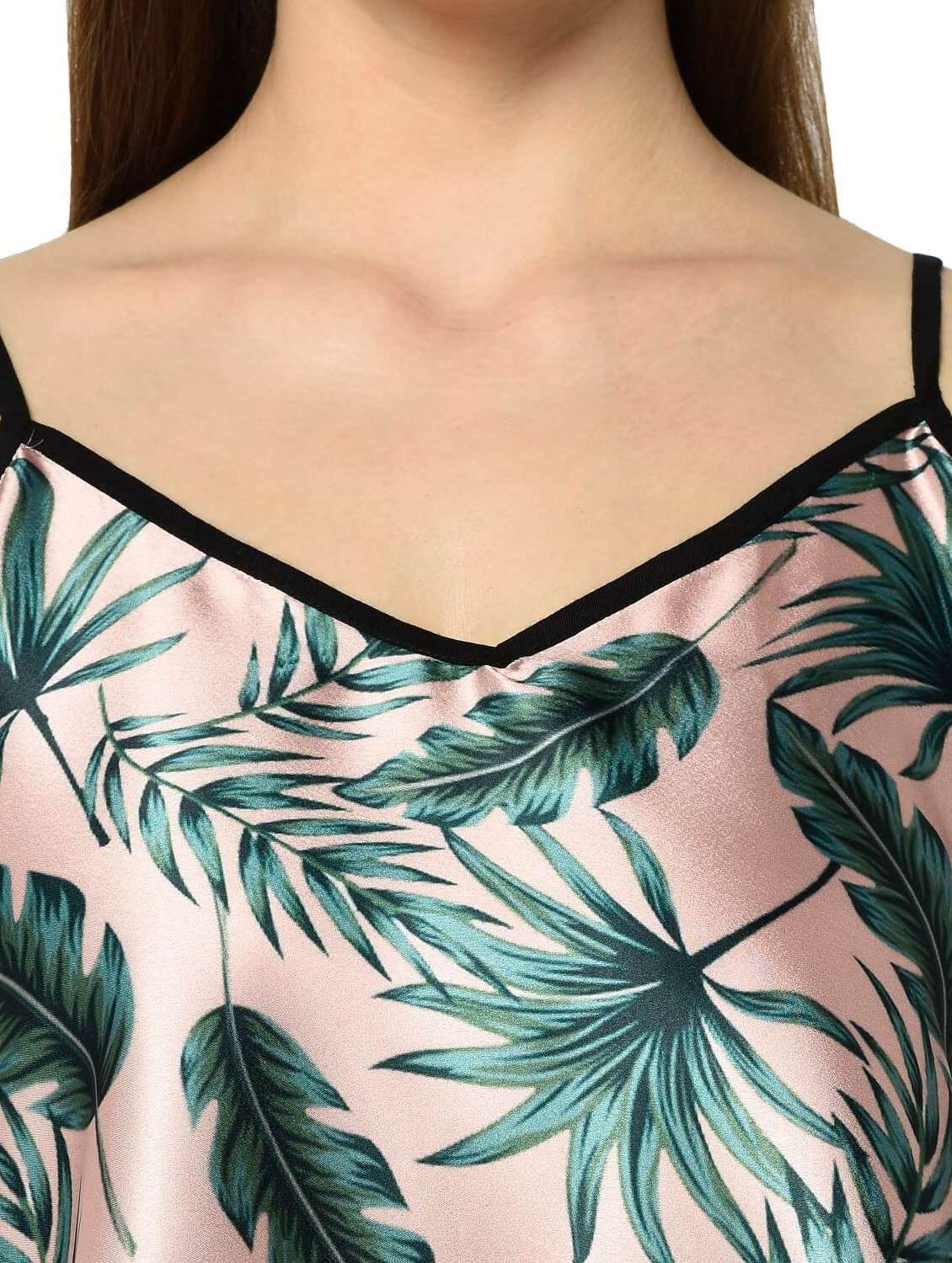 women tropical printed shorts nightwear set - 20919064 - Standard Image - 3