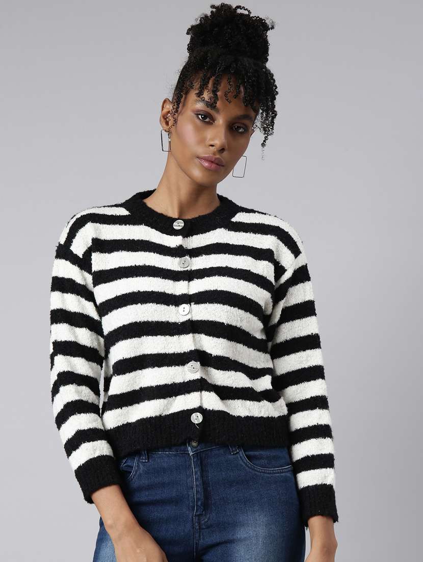 black acrylic cardigan - 20925446 -  Zoom Image - 0