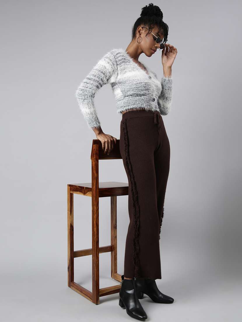 grey acrylic cardigan - 20925457 - Standard Image - 5