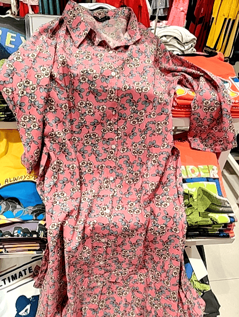 pink rayon dress - 20925930 - Standard Image - 0