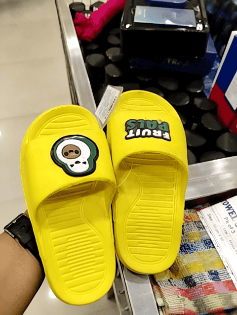 yellow pu (polyurethane) slippers & flip flop - 20928439 - Zoom Image - 0