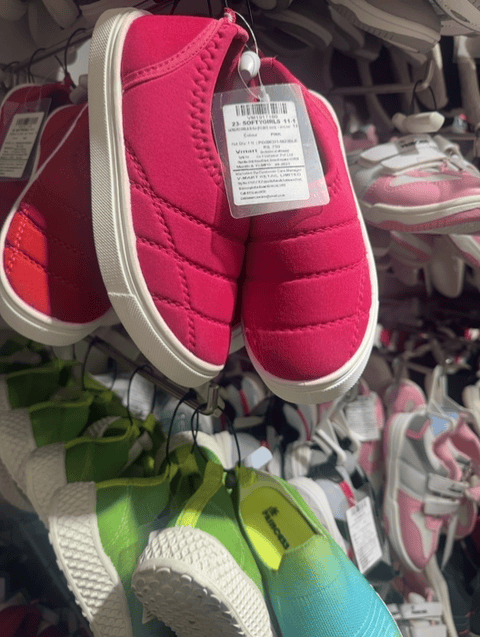 pink textile casual shoes - 20928472 - Standard Image - 0
