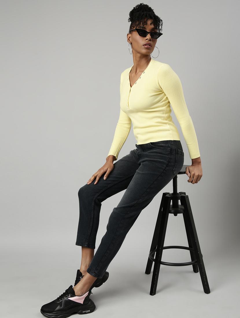 women's solid color regular top - 20928702 - Standard Image - 5