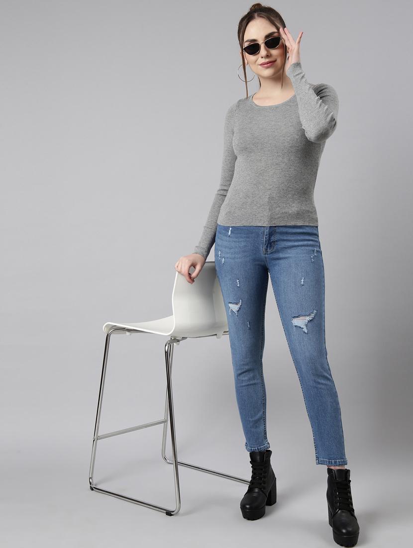 women's solid color regular top - 20928716 - Standard Image - 5
