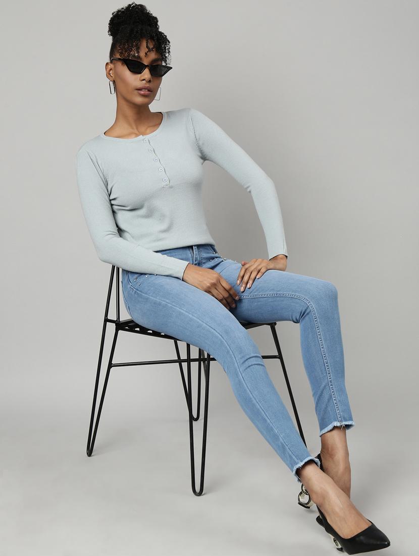 women's solid color regular top - 20928728 - Standard Image - 5