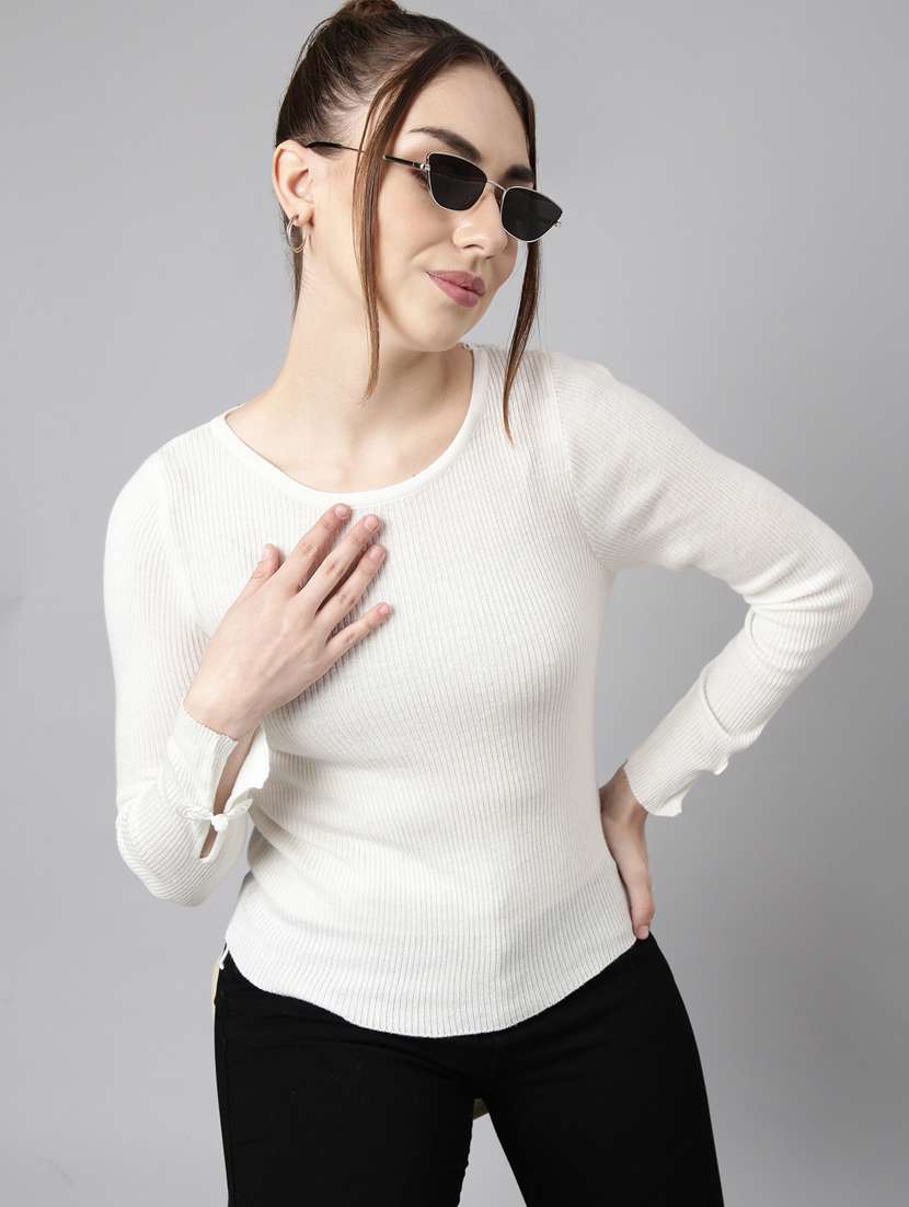 women's solid color regular top - 20928737 -  Standard Image - 3