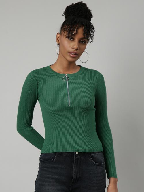 women's solid color regular top - 20928739 - Standard Image - 0