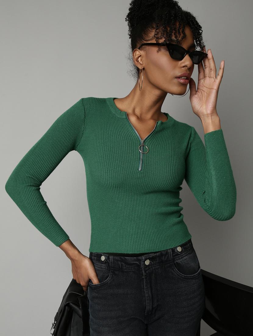 women's solid color regular top - 20928739 - Standard Image - 3