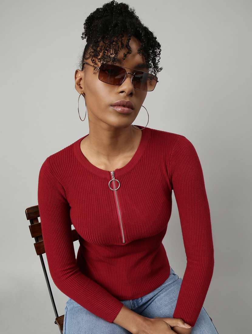 women's solid color regular top - 20928740 -  Standard Image - 3