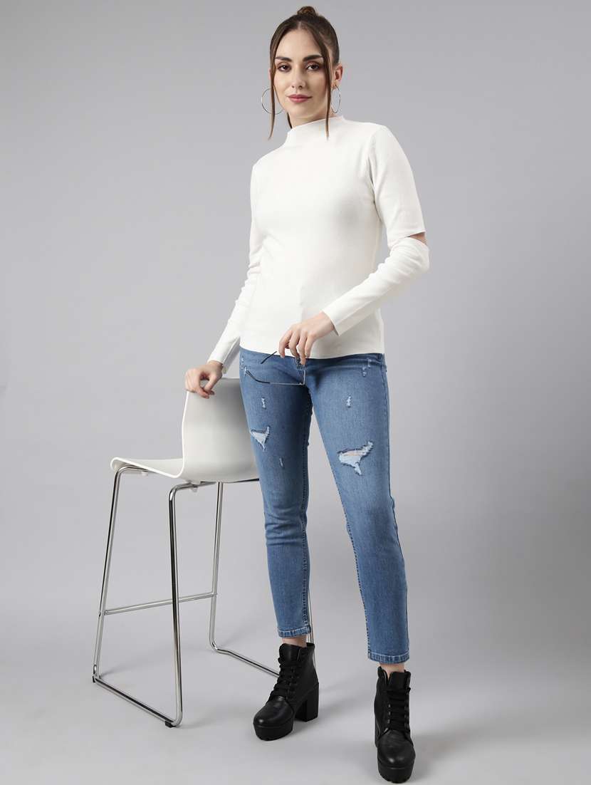 women's solid color regular top - 20928743 -  Standard Image - 5