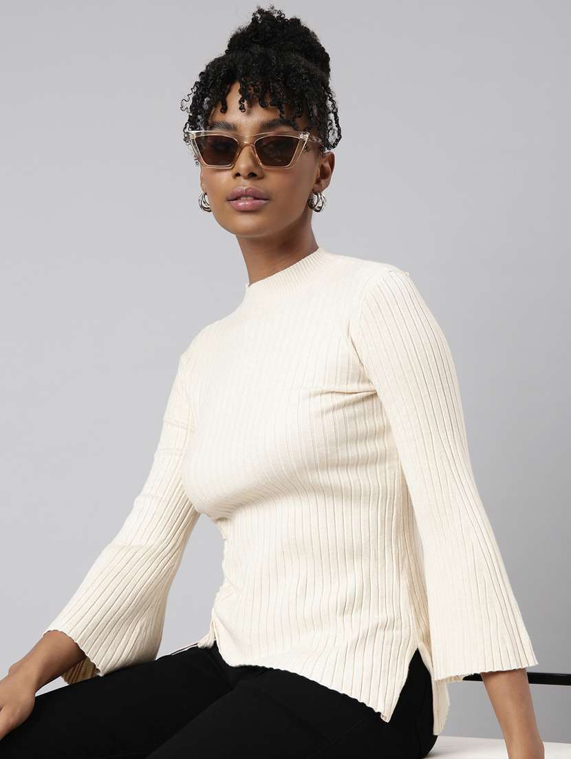 women's solid color asymmetric top - 20928747 -  Standard Image - 3