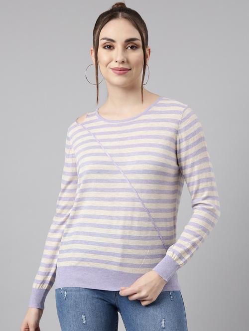 women's stripped regular top - 20928752 -  Standard Image - 0