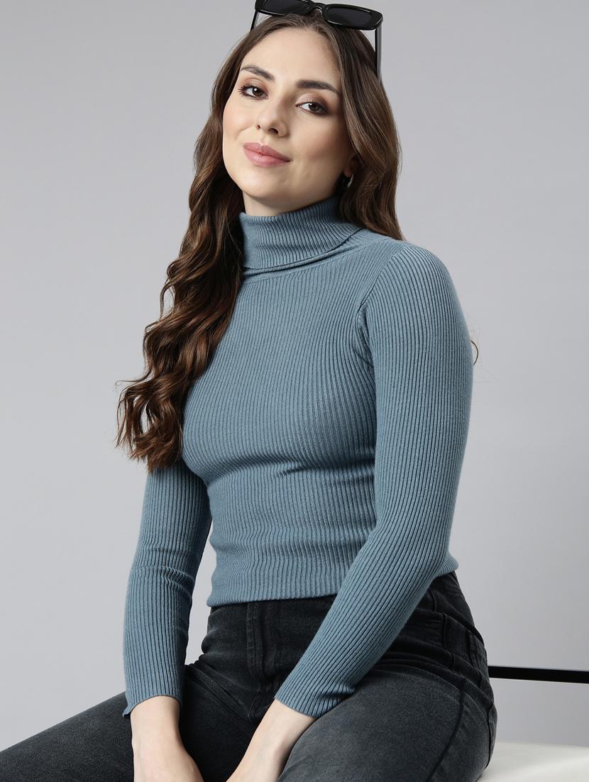 women's solid color regular top - 20928760 - Standard Image - 3