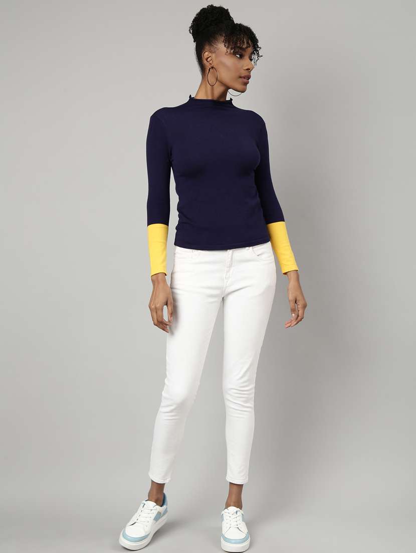 women's solid color regular top - 20928761 - Standard Image - 5