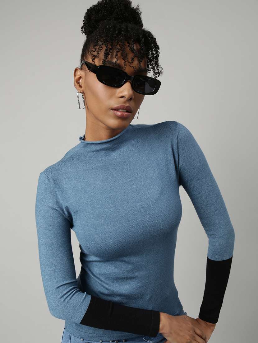 women's solid color regular top - 20928762 - Standard Image - 3