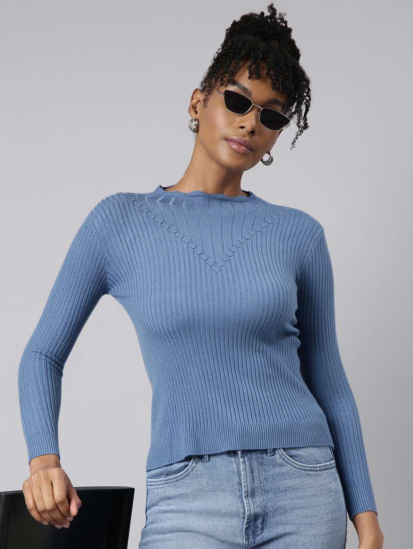 women's solid color regular top - 20928772 -  Standard Image - 3