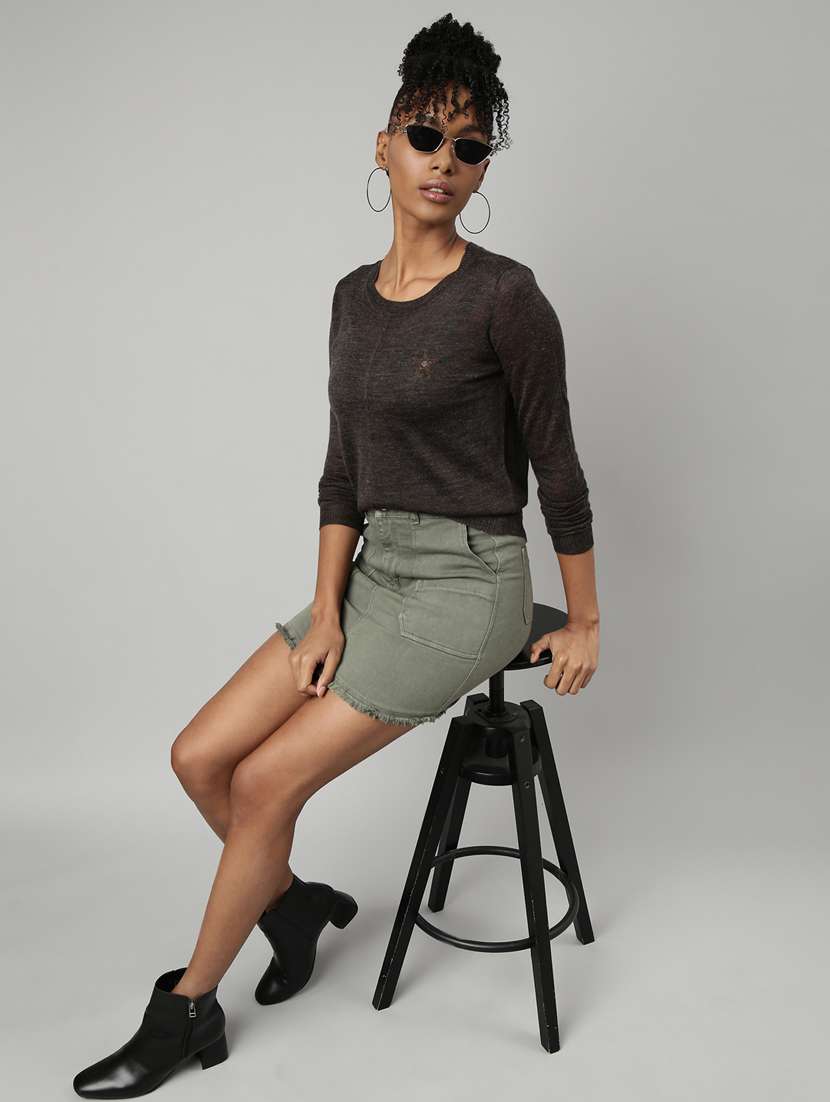 women's solid color regular top - 20928775 -  Standard Image - 5