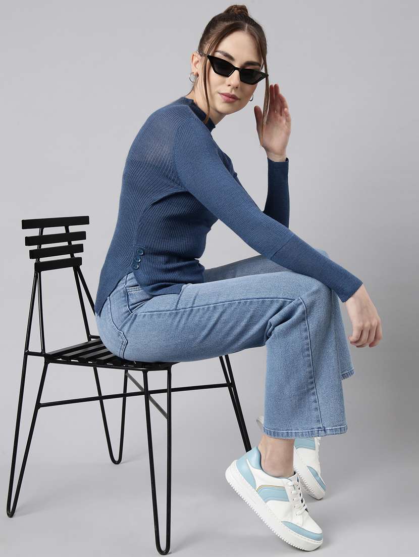 women's solid color regular top - 20928777 -  Standard Image - 5