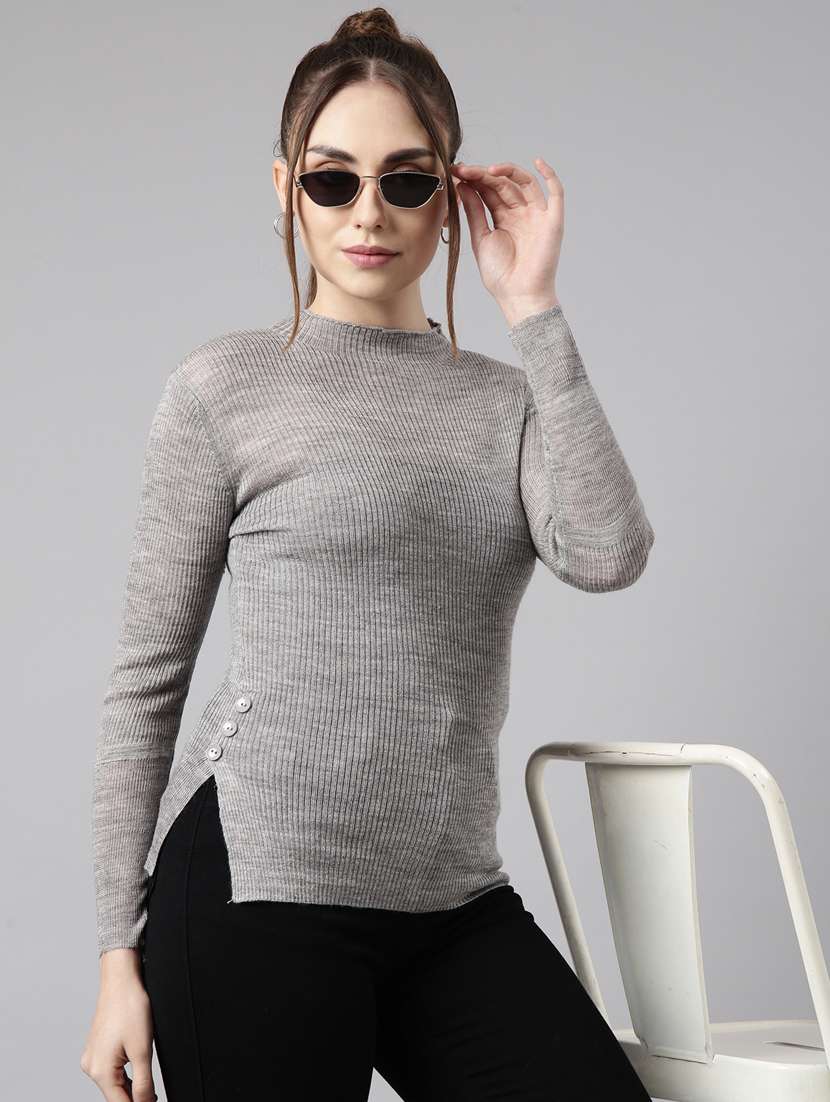 women's solid color regular top - 20928778 -  Standard Image - 3