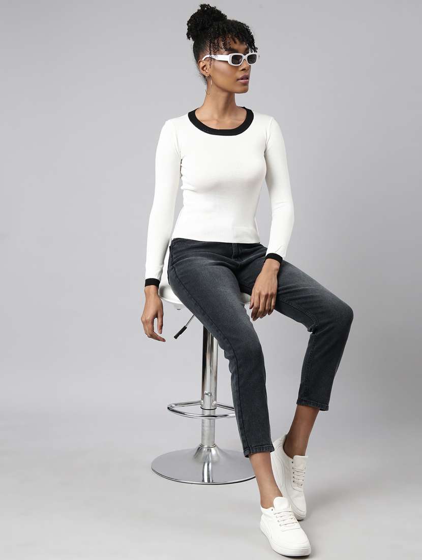 women's solid color regular top - 20928787 -  Standard Image - 5