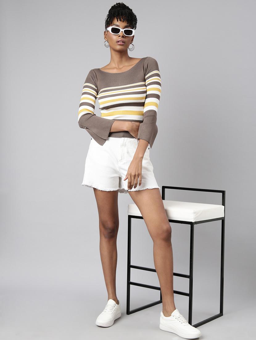 women's round neck regular top - 20928794 - Standard Image - 5
