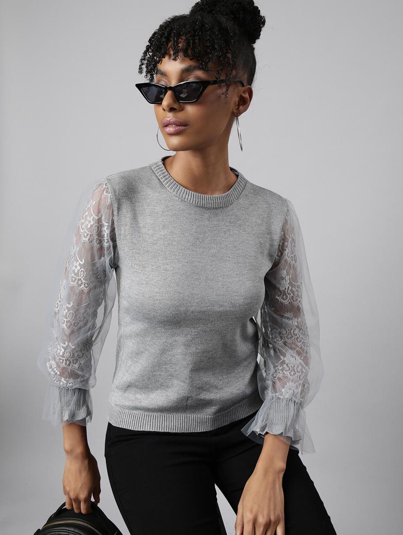 women's solid color regular top - 20928798 - Standard Image - 3